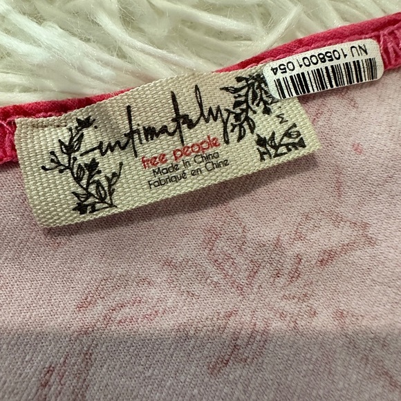 Free People Intimately One Love One-Shoulder Puff Sleeve Bodysuit Floral Size S - Picture 10 of 14